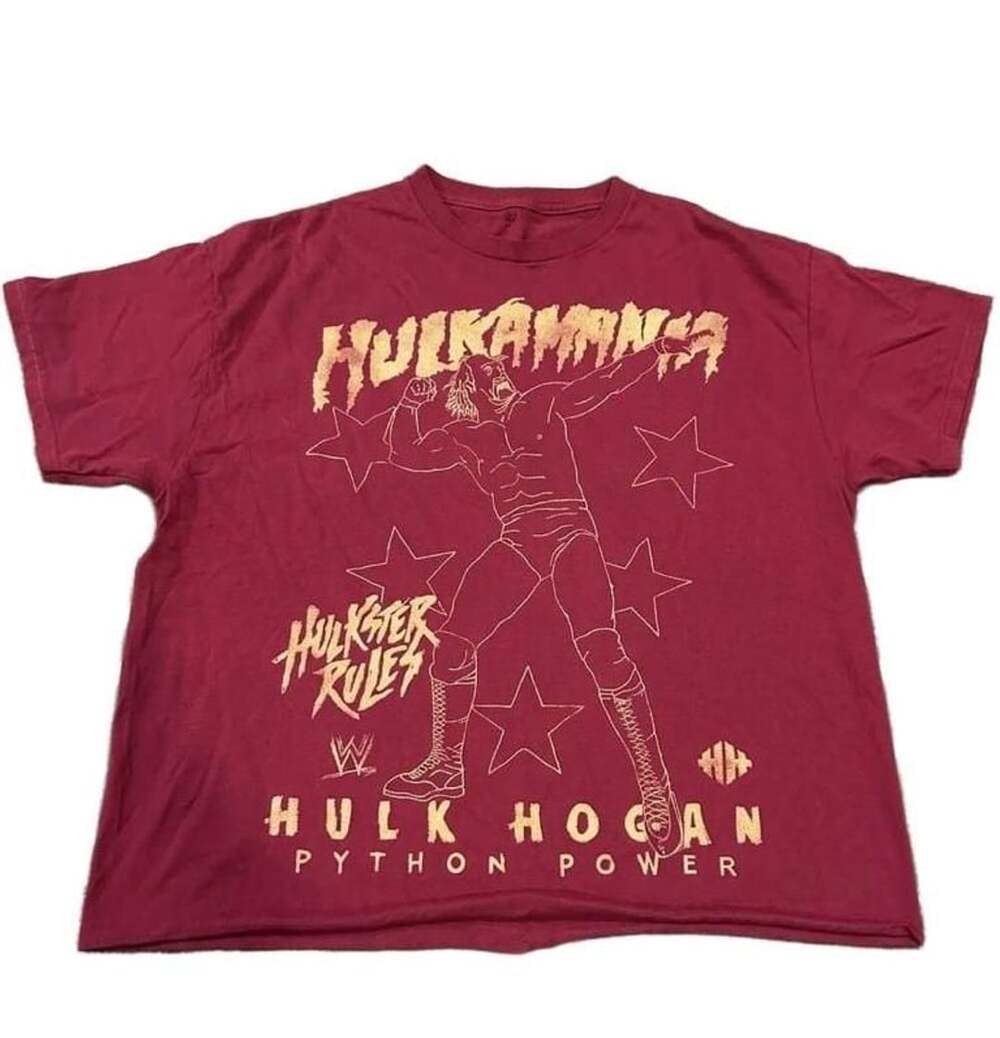 Ripple Junction Hulk Hogan Hulkamania T-Shirt Size XL Red Python Power